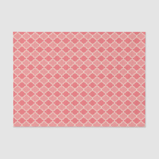 Two-Tone Pink Moroccan Lattice Tissue Paper