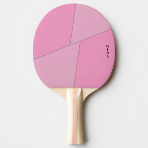 Two Tone Pink Ping Pong Paddle Personalized
