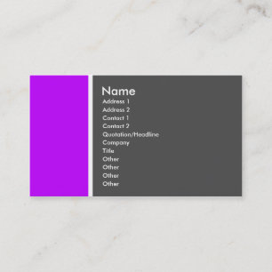 Two Tone (Purple and Gray) - Customized Business Card