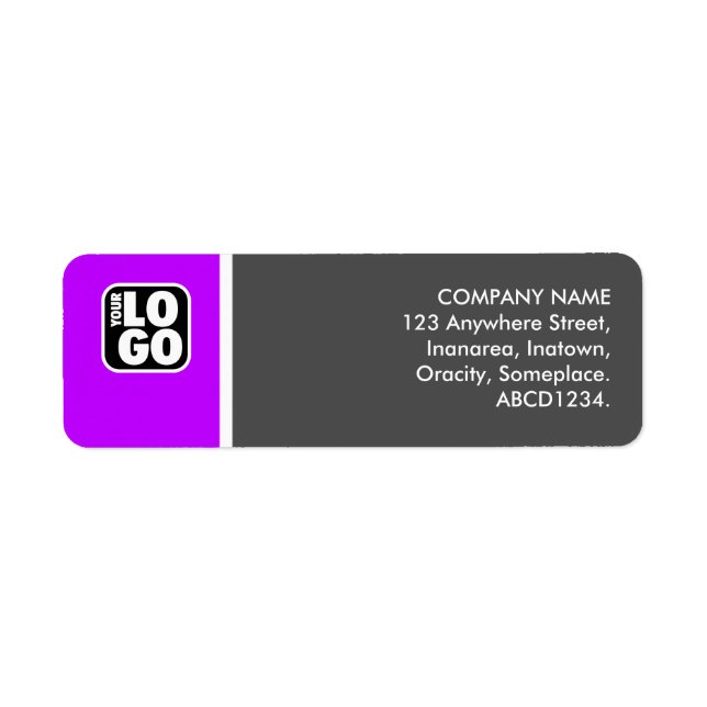 Two Tone - Purple and Gray Label (Front)