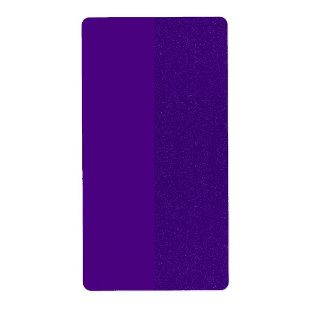 Two-Tone Purple Glitter Shipping Labels (Custom) (Front)