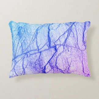  Two Tone Purple Marble Look Accent Pillow