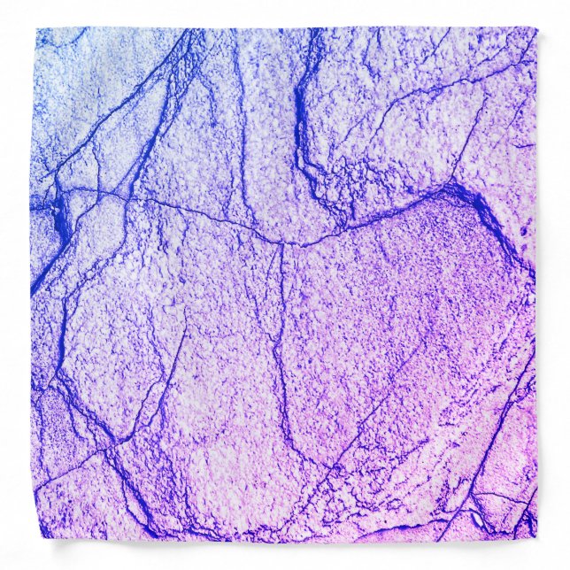 Two Tone Purple Marble Look Bandana (Front)