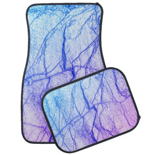 Two Tone Purple Marble Look Car Floor Mat