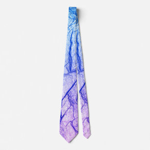  Two Tone Purple Marble Look Neck Tie