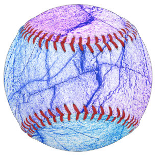 Two Tone Purple Marble Look Softball