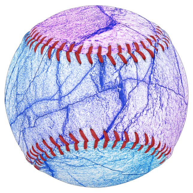  Two Tone Purple Marble Look Softball (Front)