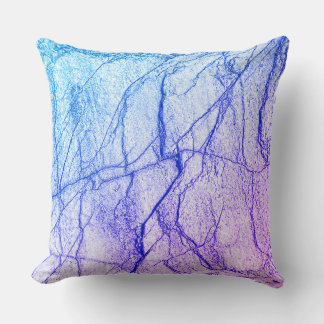 Two Tone Purple Marble Look Throw Pillow