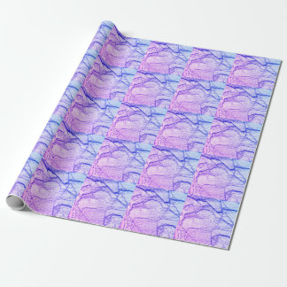 Two Tone Purple Marble Look Wrapping Paper