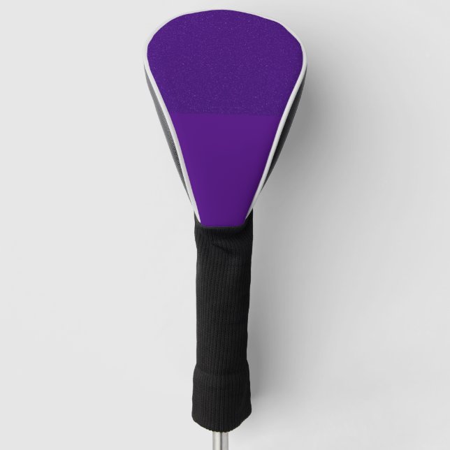 Two-Tone Purple Noise Golf Head Cover – Customize (Front)