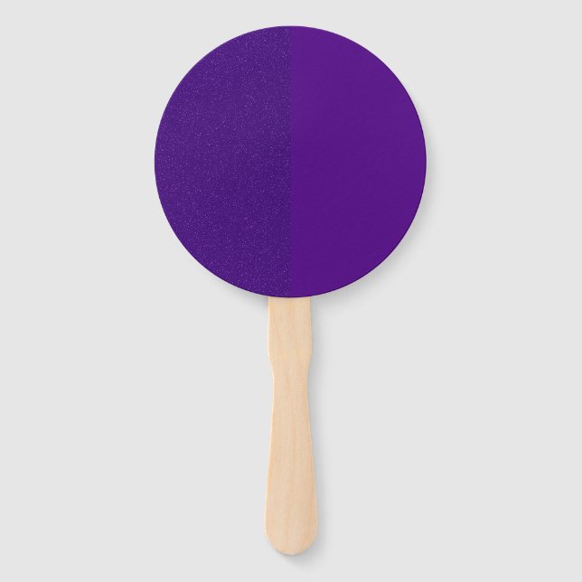 Two-Tone Purple Noise Hand Fan Set – Customizable (Front)