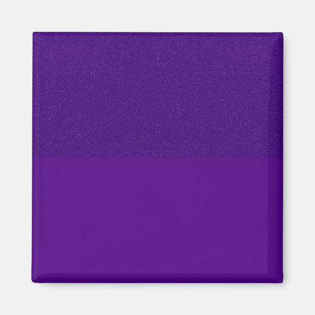 Two-Tone Purple Square Magnet – Customizable (Front)