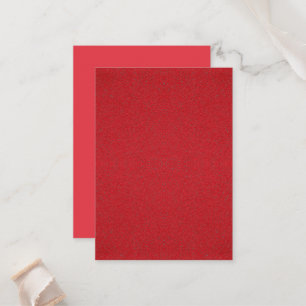 Two-Tone Red Flat Place Cards – Customizable