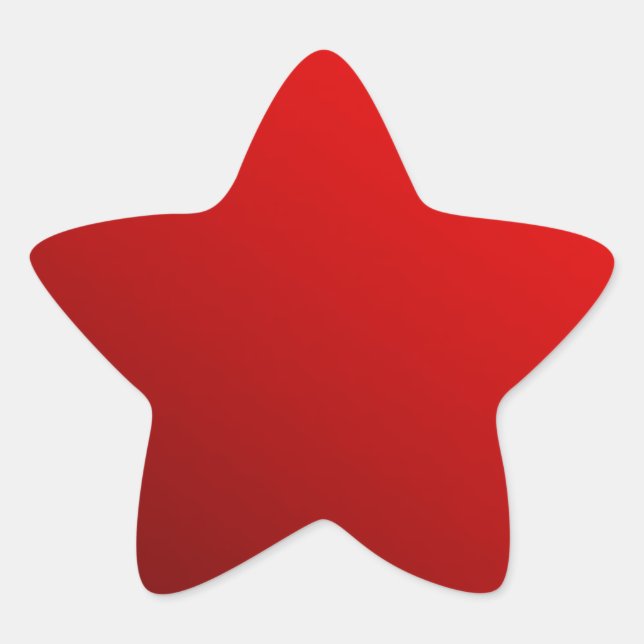 Two Tone Red Star Sticker (Front)