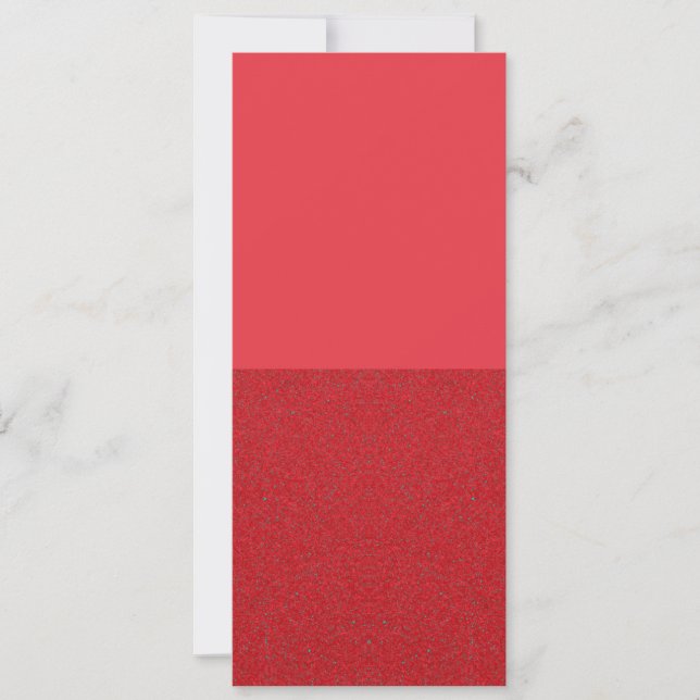 Two-Tone Red Vertical Invitation – Customizable (Front)