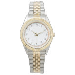  Two-Tone Silver &amp; Gold Dress Watch