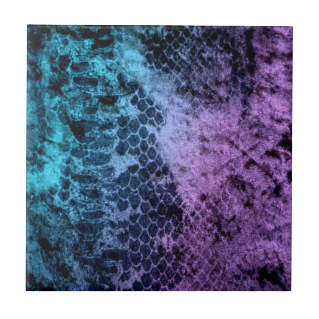 Two Tone Snakeskin Ceramic Tile (Front)