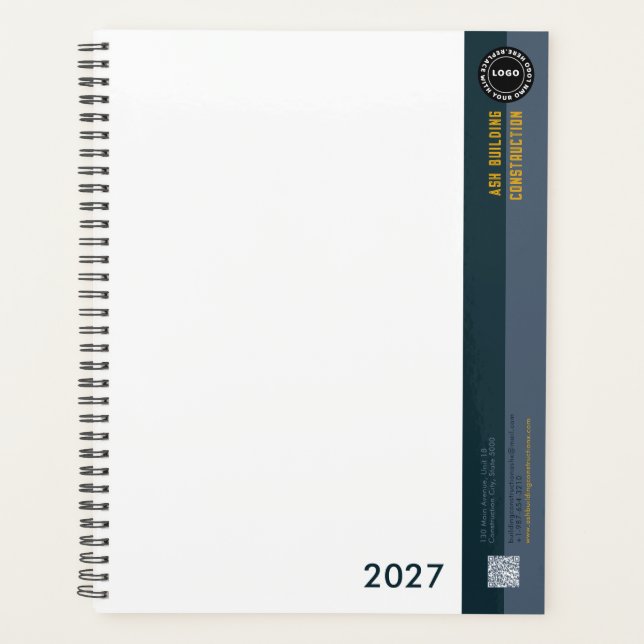 Two-tone Strip Business Planner (Front)
