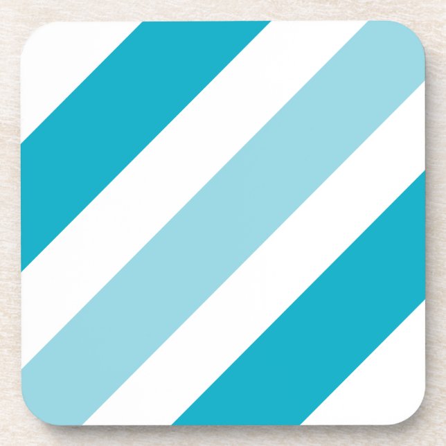 Two-tone Striped  Beverage Coaster (Front)