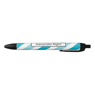 Two-tone Striped Desk Nameplate Pen