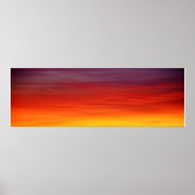 Two Tone Sunset Poster (Front)