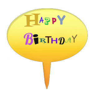 Two Tone Sunshine Yellow Cake Topper