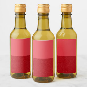 Two-Tone Tomato Red Custom Bottle Labels