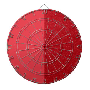 Two-Tone Tomato Red Dartboard – Customizable