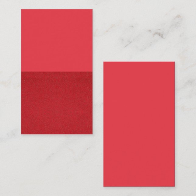 Two-Tone Tomato Red Enclosure Card – Customizable (Front/Back)