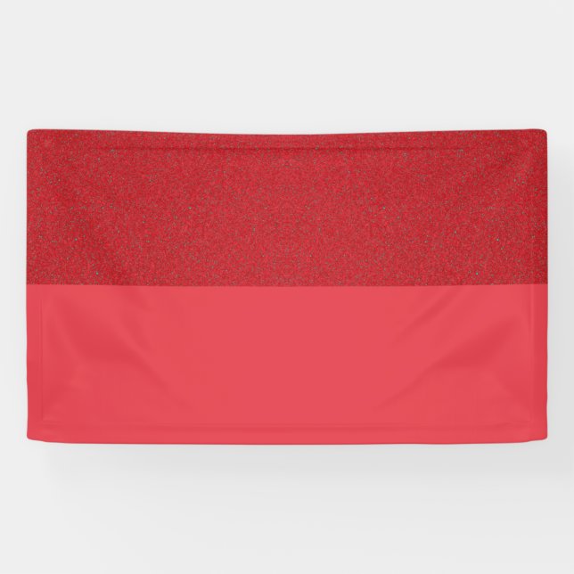 Two-Tone Tomato Red Event Banner – Customizable (Horizontal)
