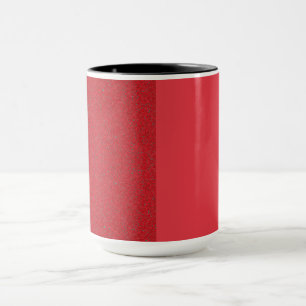 Two-Tone Tomato Red Noise Ceramic Mug – Customize