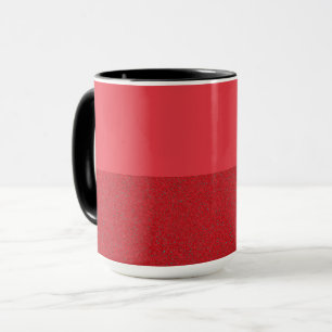 Two-Tone Tomato Red Noise Coffee Mug – Customize