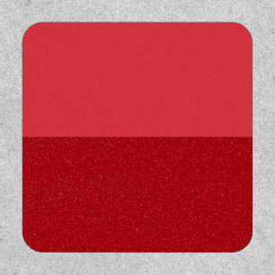 Two-Tone Tomato Red Patch – Custom Event Ready