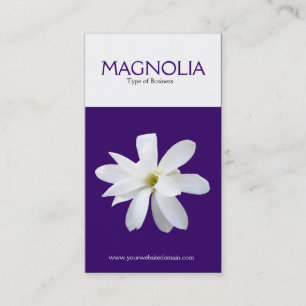 Two Tone Vertical Magnolia (330066) Business Card