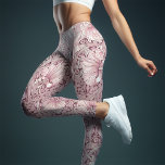 Two-Tone Yoga Vintage Dusty Magenta William Morris Leggings<br><div class="desc">William Morris Pimpernel Floral Vintage Art Wallpaper Design William Morris was an English textile designer, artist, writer, and socialist associated with the Pre-Raphaelite Brotherhood and British Arts and Crafts Movement. He founded a design firm in partnership with the artist Edward Burne-Jones, and the poet and artist Dante Gabriel Rossetti. This...</div>
