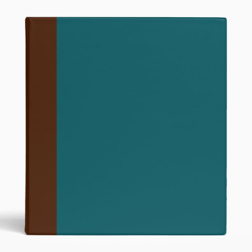 Two_Toned Brown  Aqua Teal Binder