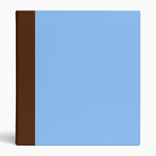 Two-Toned Brown & Baby Blue Binder