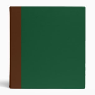 Two-Toned Brown & Forest Green Binder