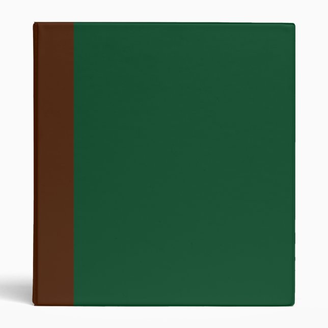 Two-Toned Brown & Forest Green Binder (Front)