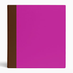 Two-Toned Brown & Hot Pink Binder