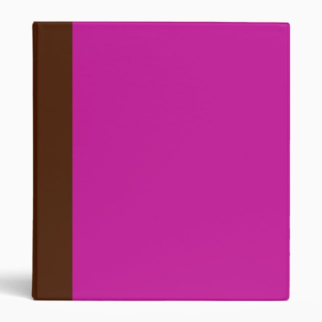 Two-Toned Brown & Hot Pink Binder (Front)