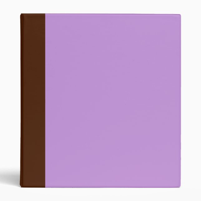Two-Toned Brown & Lavender Purple Binder (Front)
