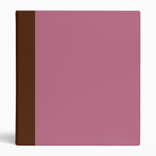 Two-Toned Brown & Mauve Pink Binder