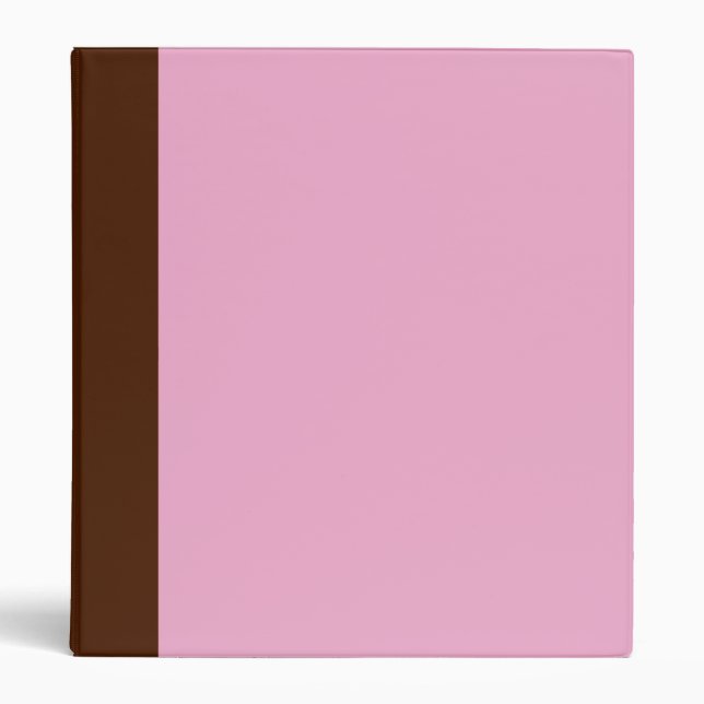 Two-Toned Brown & Pastel Pink Binder (Front)