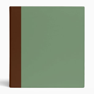 Two-Toned Brown & Sage Green Binder