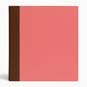 Two-Toned Brown & Salmon Pink Binder