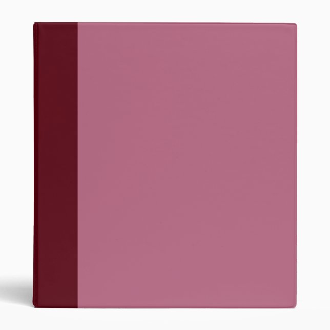 Two-Toned Burgundy & Pink Binder (Front)