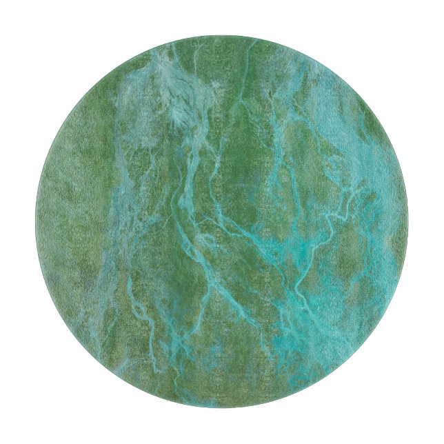 Two toned Green Marble design     Cutting Board (Front)
