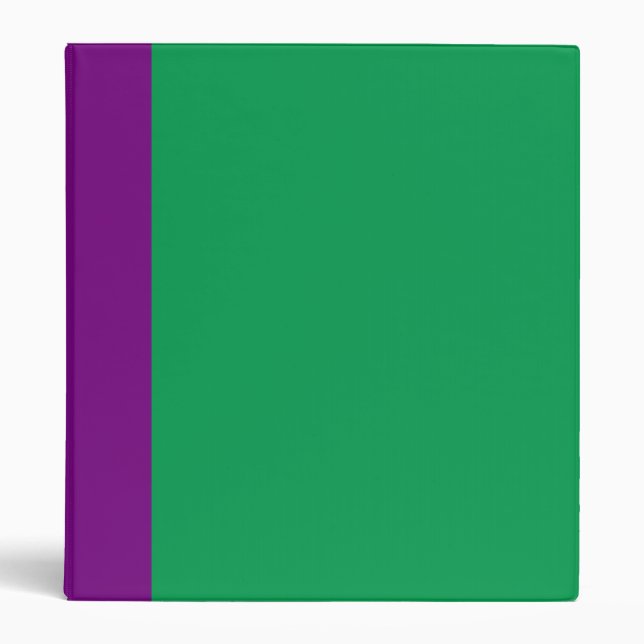 Two-Toned Green & Purple Binder (Front)