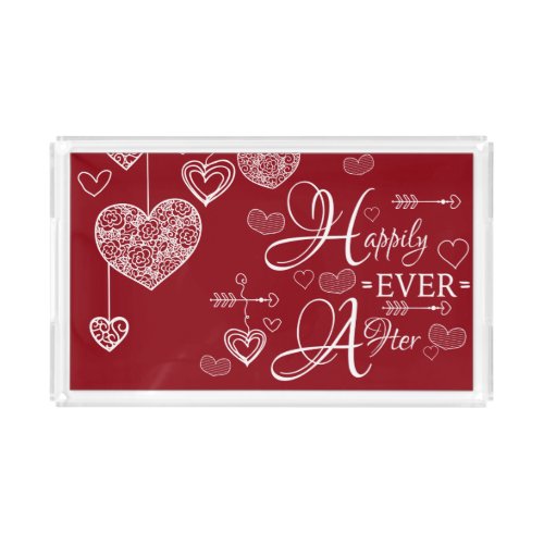 Two Toned Happily Ever After Serving Tray